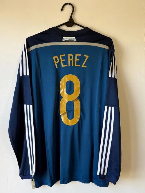 2014 ARGENTINA AWAY SHIRT FULL SLEEVE - Image 2