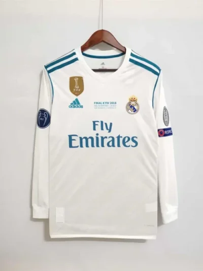 REAL MADRID 2017/2018 HOME SHIRT FULL SLEEVE