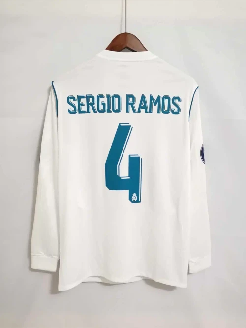 REAL MADRID 2017/2018 HOME SHIRT FULL SLEEVE - Image 6