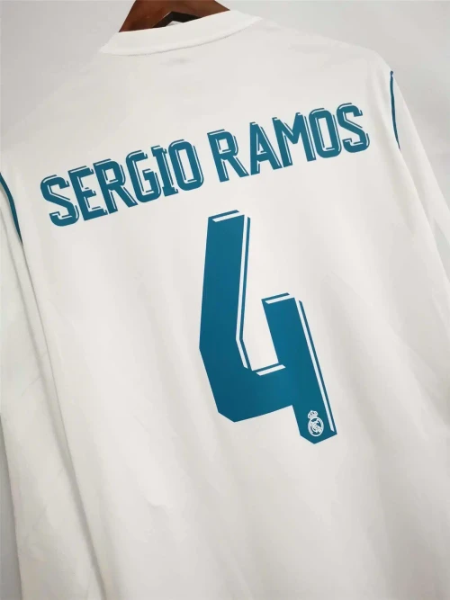 REAL MADRID 2017/2018 HOME SHIRT FULL SLEEVE - Image 5