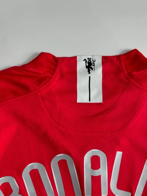 2007/08 MANCHESTER UNITED HOME SHIRT FULL SLEEVE - Image 3