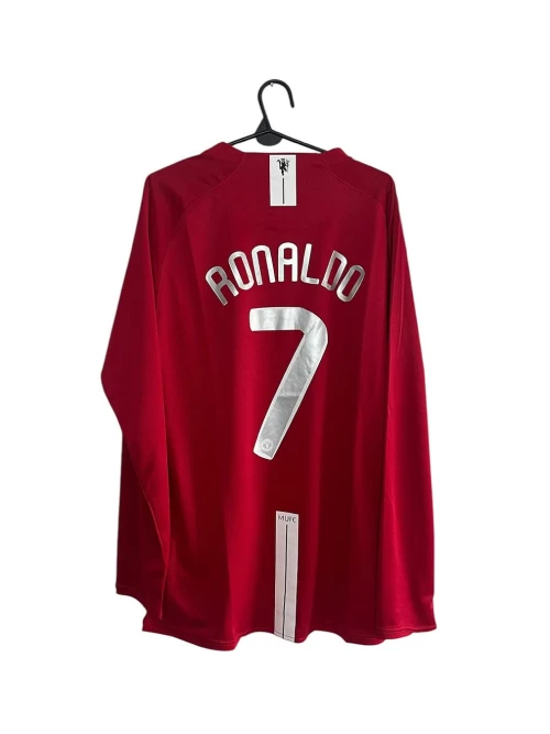 2007/08 MANCHESTER UNITED HOME SHIRT FULL SLEEVE - Image 2