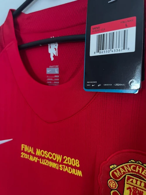 2007/08 MANCHESTER UNITED HOME SHIRT FULL SLEEVE - Image 5