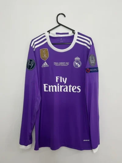 2016/17 REAL MADRID AWAY SHIRT FULL SLEEVE