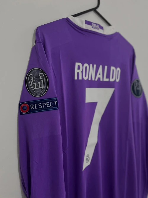 2016/17 REAL MADRID AWAY SHIRT FULL SLEEVE - Image 6