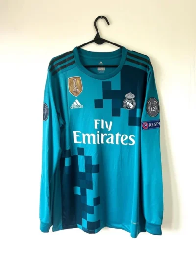 2017/18 REAL MADRID THIRD SHIRT FULL SLEEVE